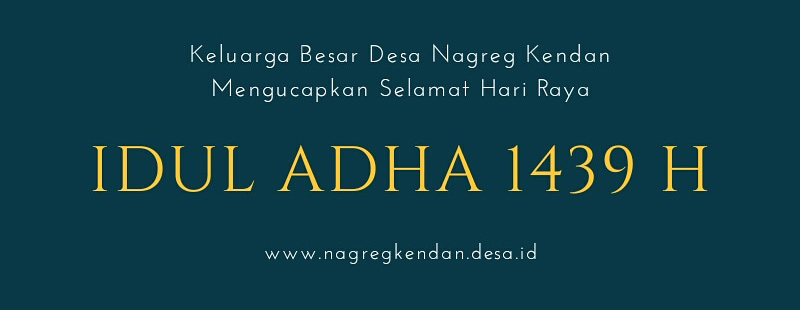  SELAMAT HARI RAYA IDUL ADHA 1439 HIJRIYAH