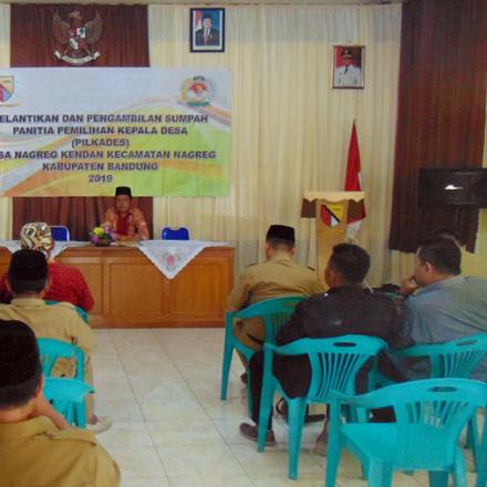 Pelantikan Panitia Pilkades Nagreg Kendan Tahun 2019