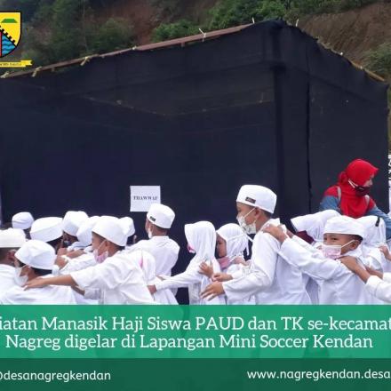 Ratusan Murid PAUD dan Mengikuti Manasik Haji di Lapangan Kendan