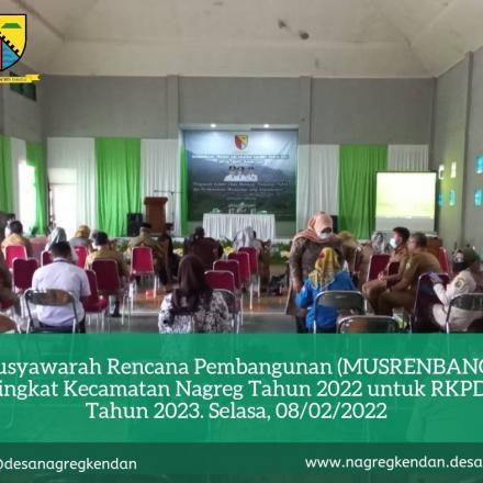 Musrenbang Kecamatan Nagreg Tahun 2022